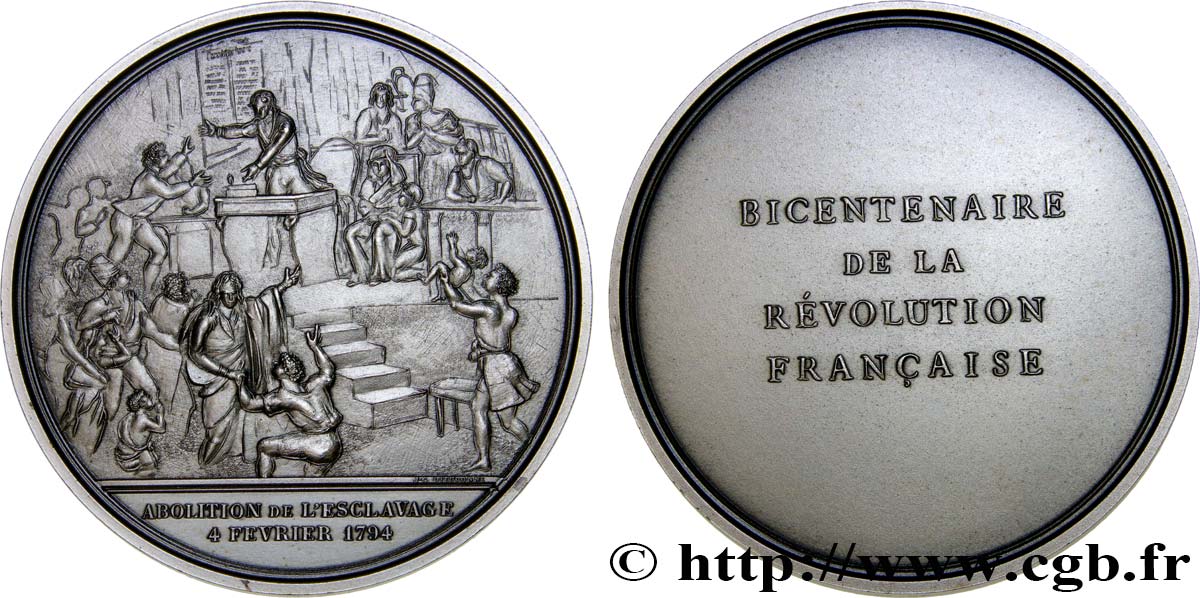 FUNFTE FRANZOSISCHE REPUBLIK Médaille pour le bicentenaire de la Révolution fST