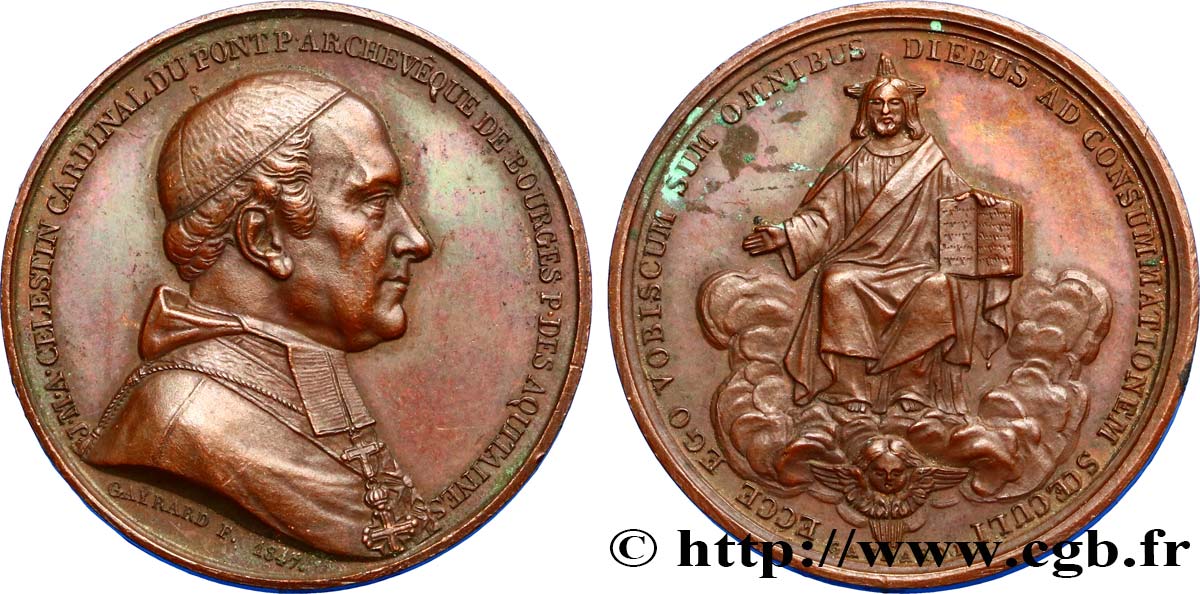 LOUIS-PHILIPPE Ier Médaille du cardinal Du Pont TTB+