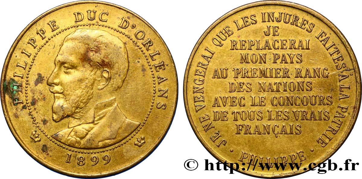 DRITTE FRANZOSISCHE REPUBLIK Médaille de propagande fVZ