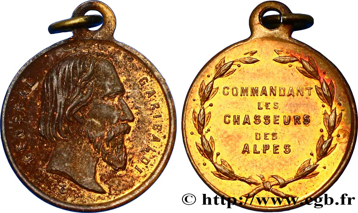 ITALIE - VICTOR EMMANUEL III Médaille pour Giuseppe Garibaldi MBC