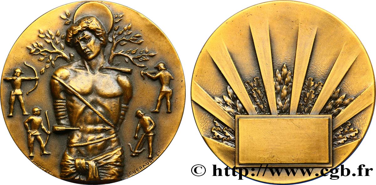 QUINTA REPUBLICA FRANCESA Médaille de Saint-Sébastien EBC