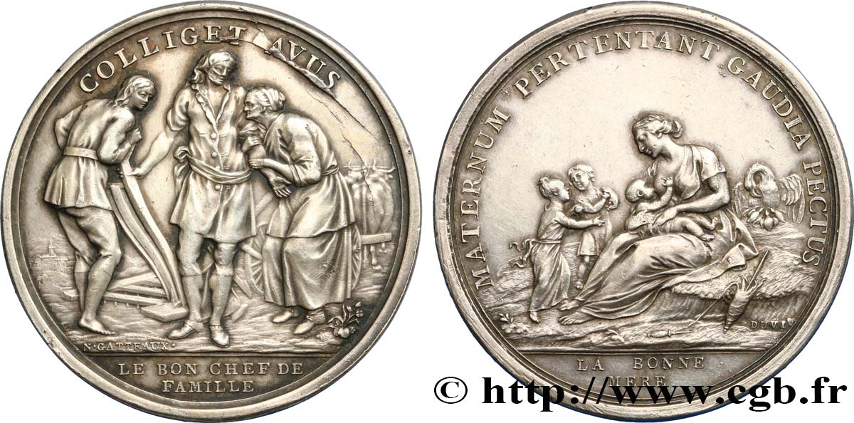 LOUIS XVI Médaille de la fête des Bonnes gens AU