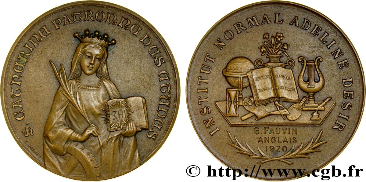 III REPUBLIC Médaille d’anglais AU