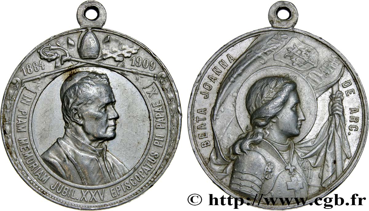 VATICAN AND PAPAL STATES Médaille du pape Pie X AU