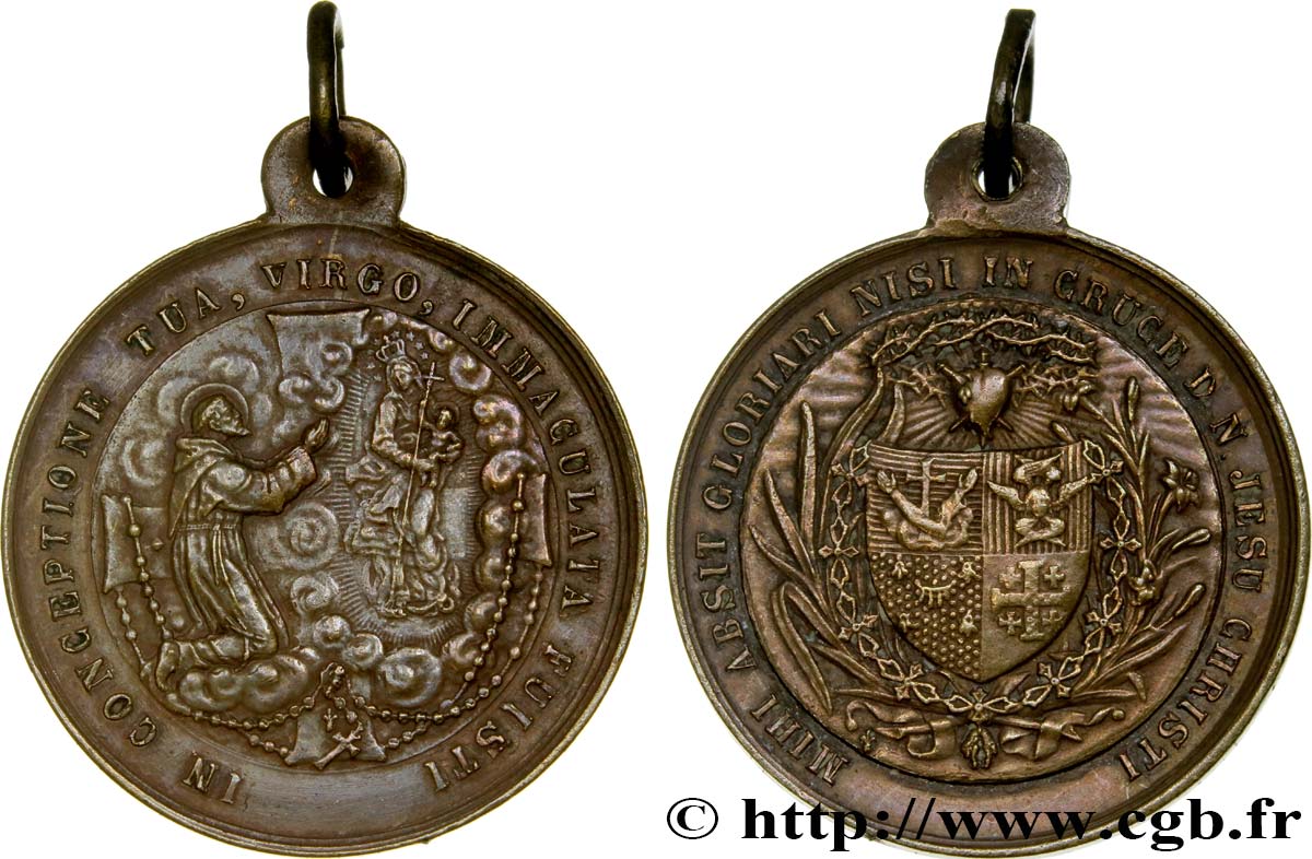 VATICAN AND PAPAL STATES Médaillette religieuse XF