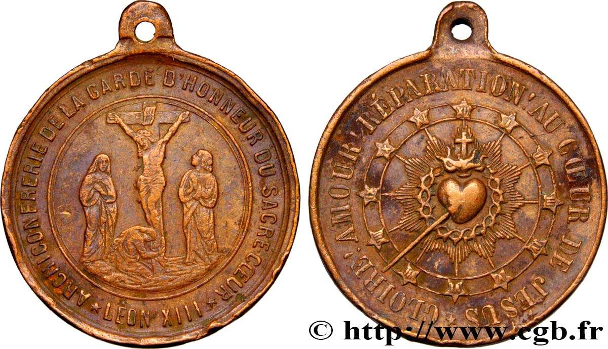 TERCERA REPUBLICA FRANCESA Médaille religieuse BC+
