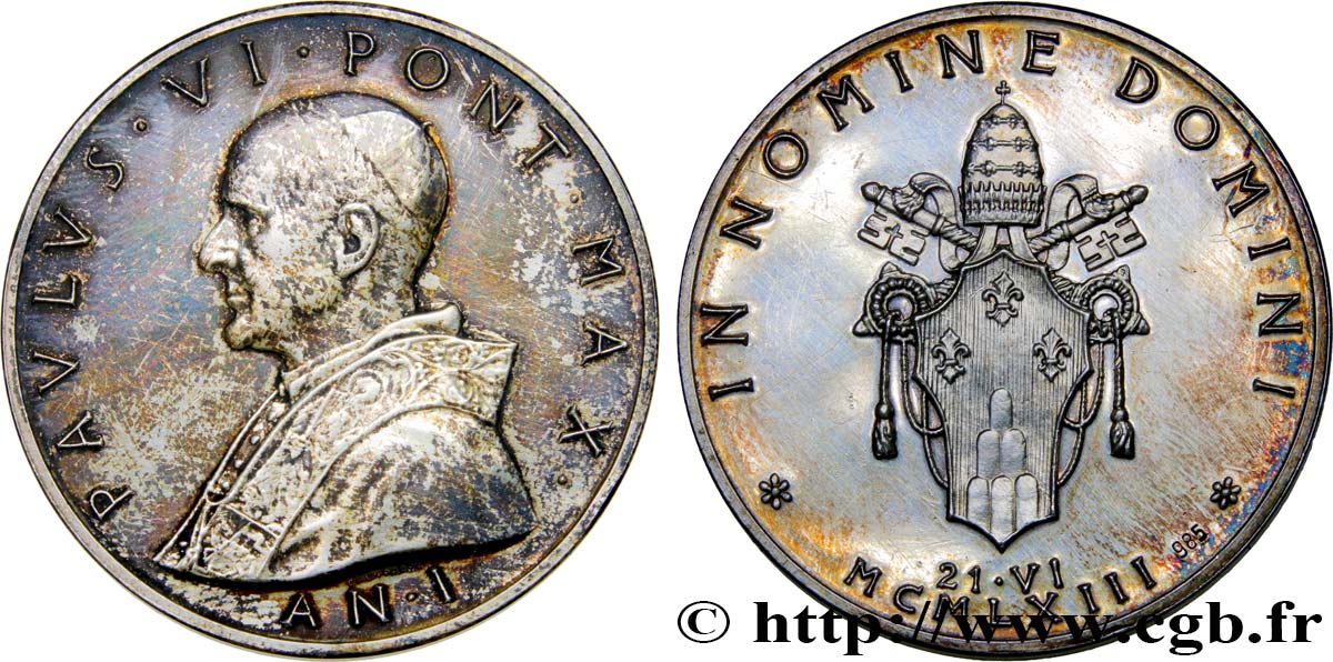 VATICAN ET ÉTATS PONTIFICAUX Médaille, Paul VI SUP