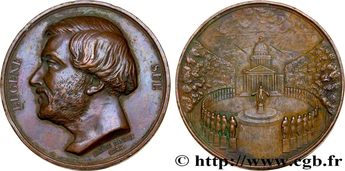 LOUIS-PHILIPPE I Médaille d’Eugène Sue XF