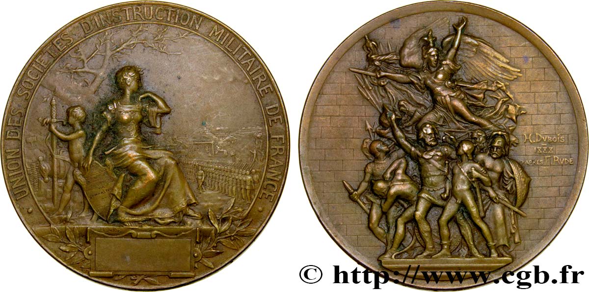 III REPUBLIC Médaille d’instruction militaire XF