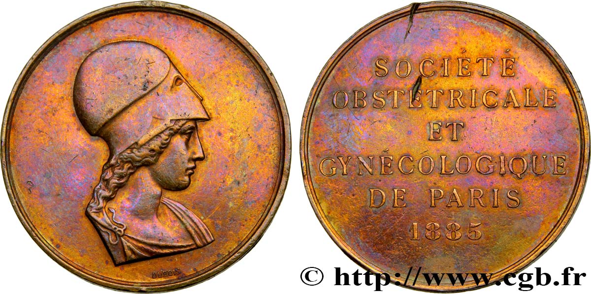 DRITTE FRANZOSISCHE REPUBLIK Médaille de la société obstétricale et gynécologique fSS