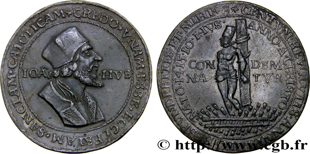 TCHÉCOSLOVAQUIE Médaille de Jan Hus TTB+