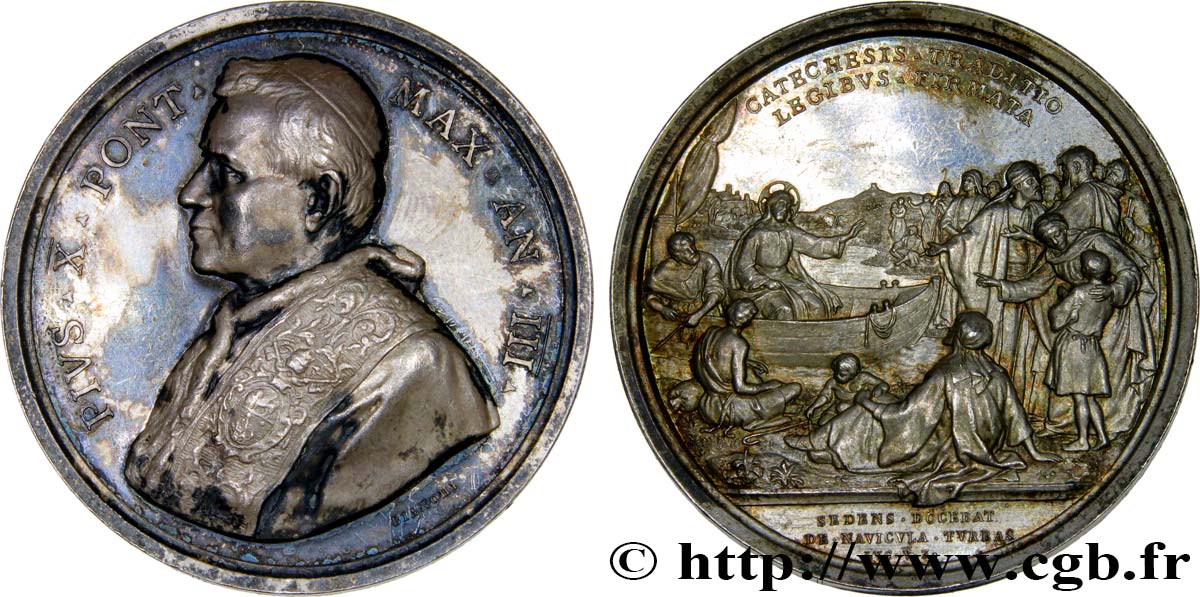 VATICAN AND PAPAL STATES Médaille du pape Pie X MS
