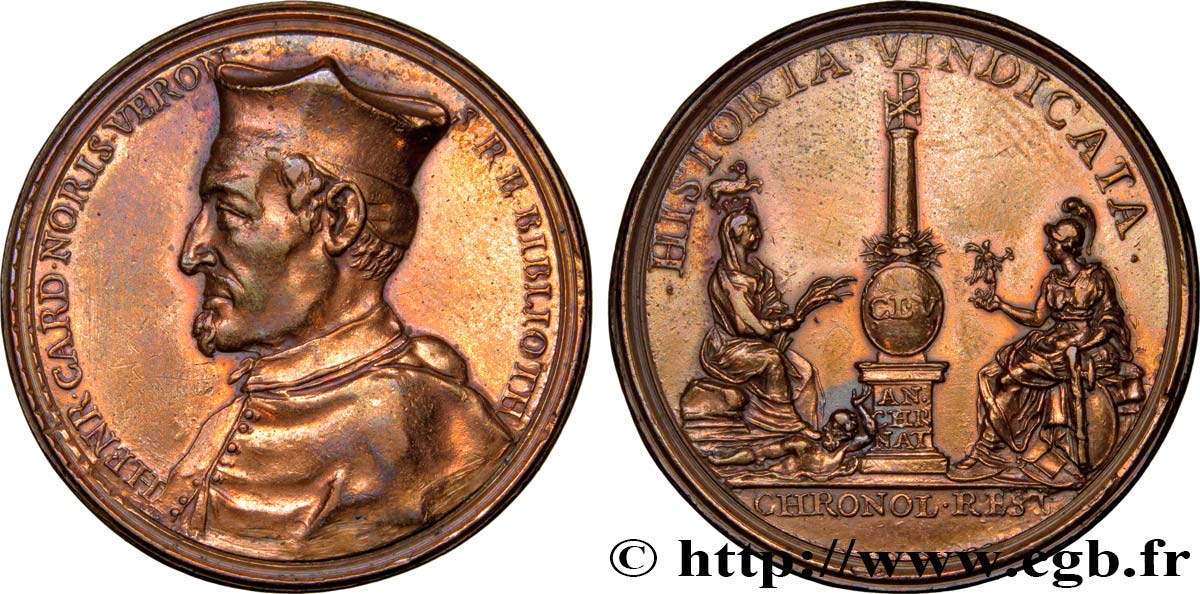 VATICAN AND PAPAL STATES Médaille du cardinal Enrico Noris XF