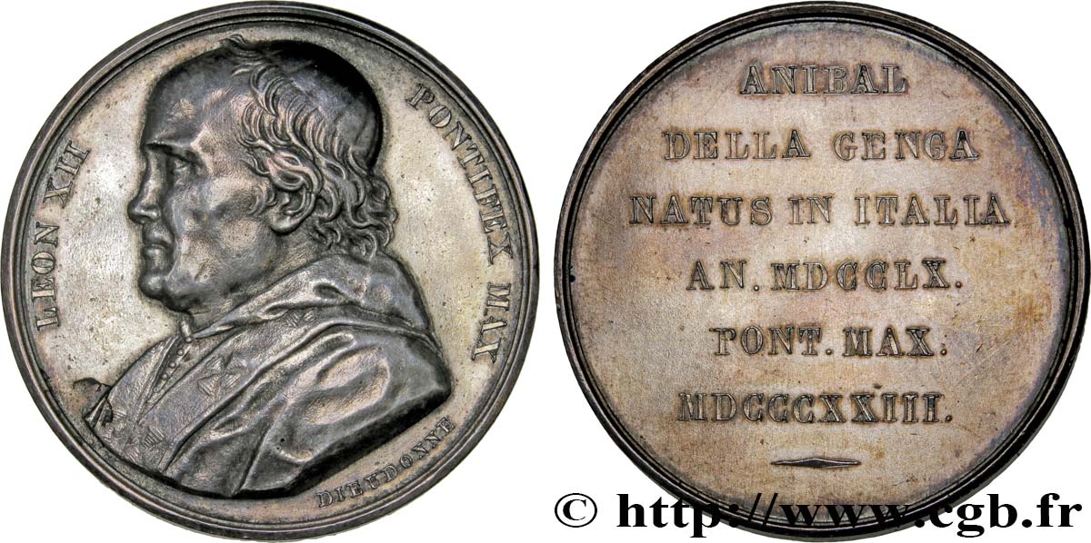 VATICANO E STATO PONTIFICIO Médaille du pape Léon XII q.SPL