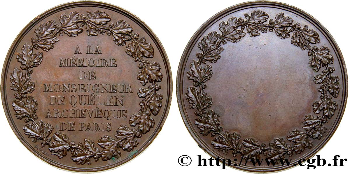 LUDWIG PHILIPP I Médaille, En mémoire de l’archevêque de Paris VZ