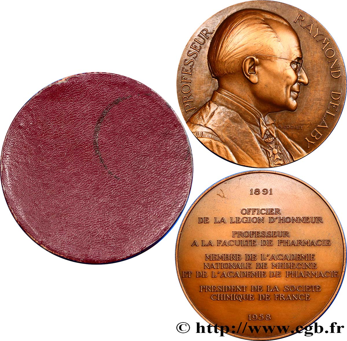 VIERTE FRANZOSISCHE REPUBLIK Médaille pour Raymond Delaby VZ