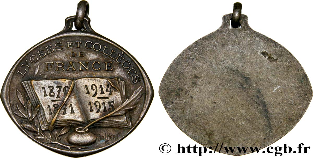 DRITTE FRANZOSISCHE REPUBLIK Médaille des Lycées et Collèges de France SS