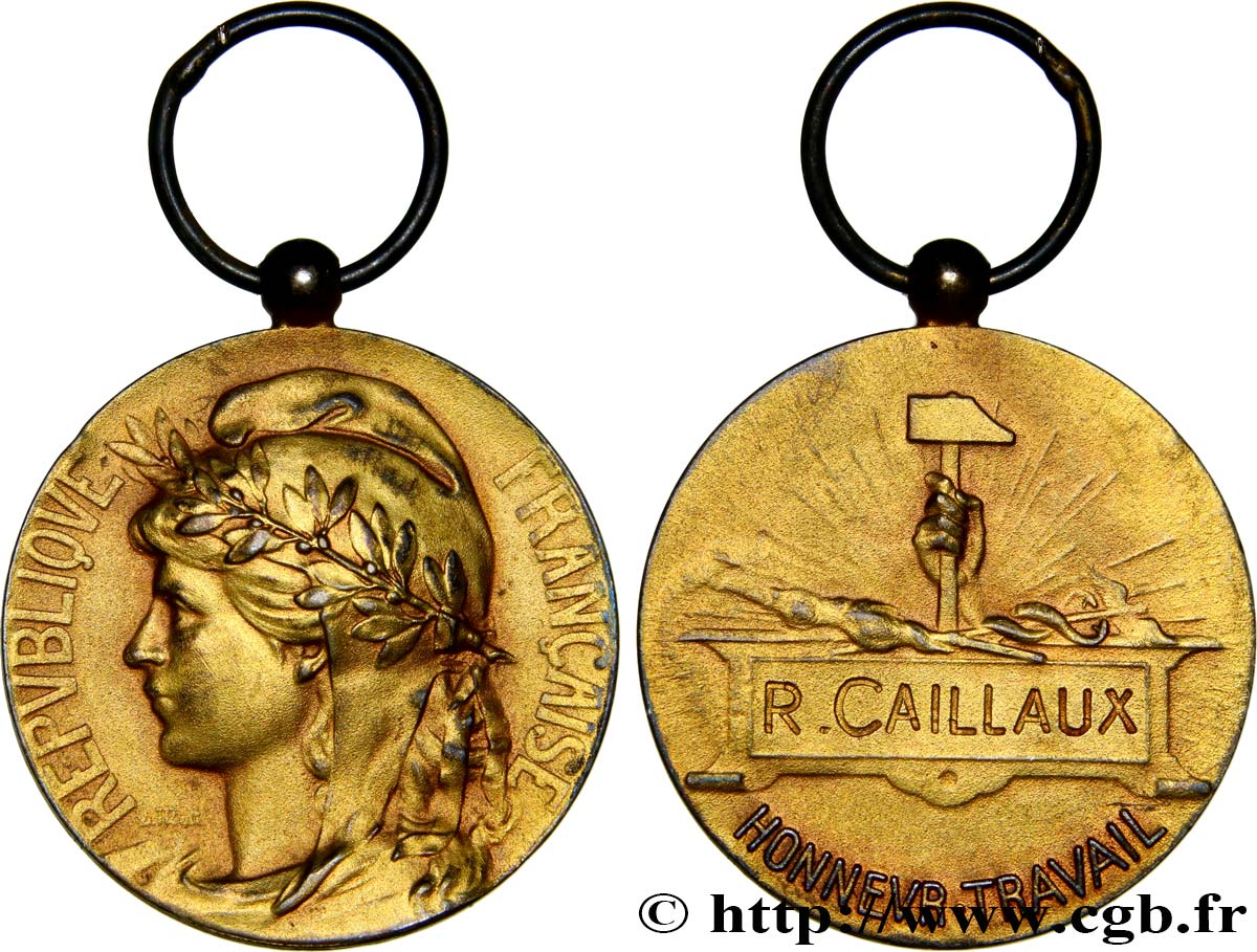 III REPUBLIC Médaille, Honneur et Travail AU