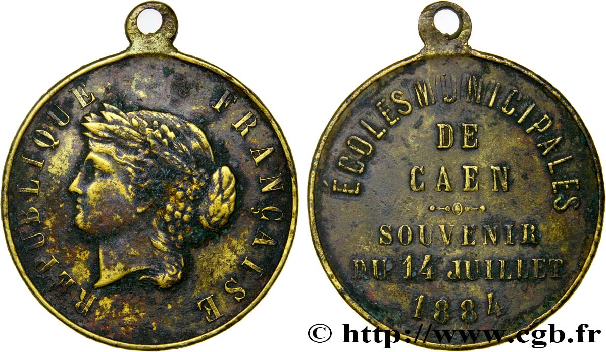 DRITTE FRANZOSISCHE REPUBLIK Médaille du 14 juillet fSS