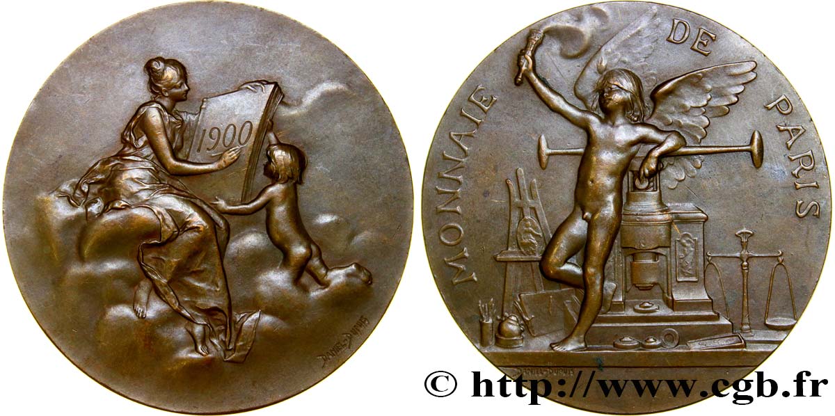 TERCERA REPUBLICA FRANCESA Médaille, Monnaie de Paris MBC+