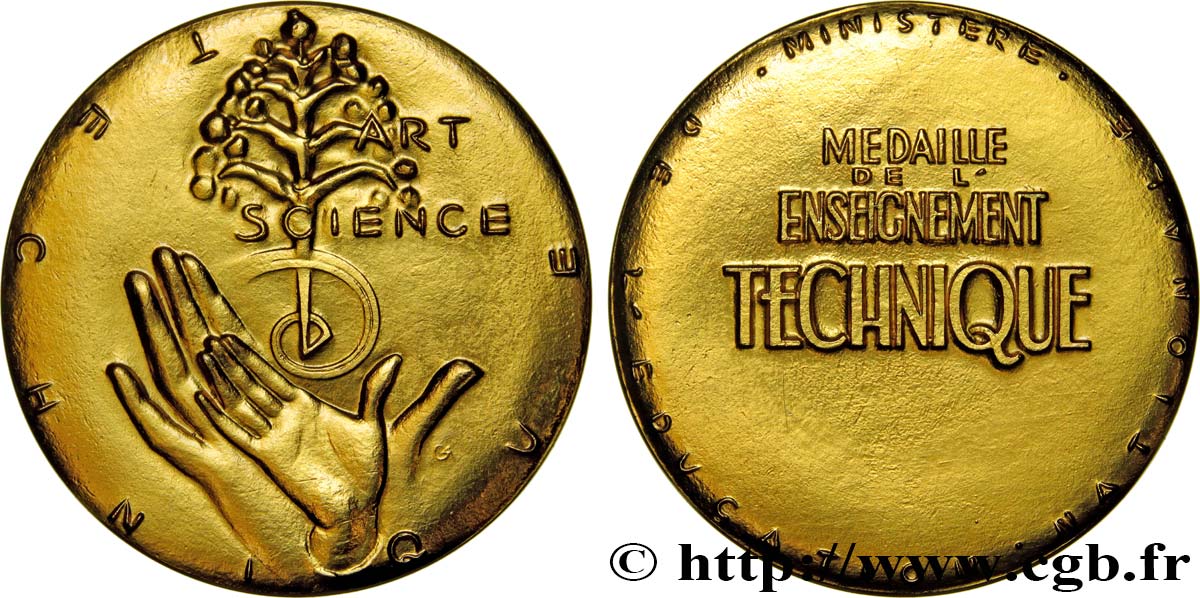 QUINTA REPUBBLICA FRANCESE Médaille de l’enseignement technique SPL