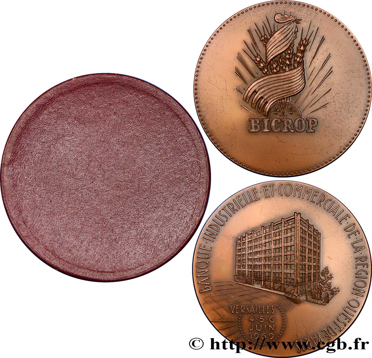 BANQUES - ÉTABLISSEMENTS DE CRÉDIT Médaille, Banque BICROP EBC