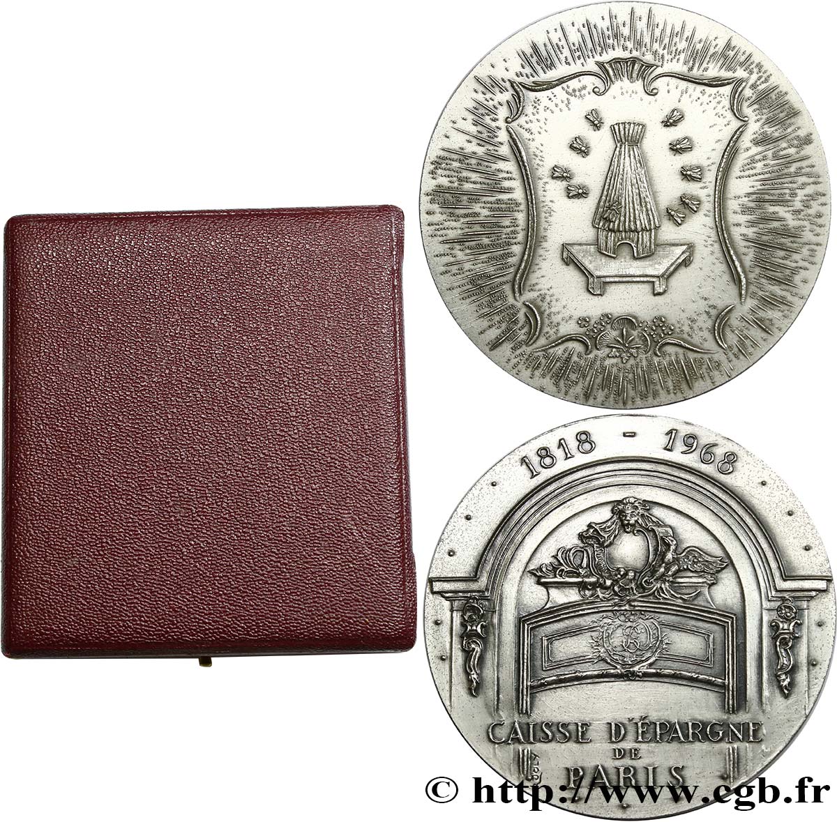 BANQUES - ÉTABLISSEMENTS DE CRÉDIT Médaille, 150 ans de la Caisse d’Épargne EBC