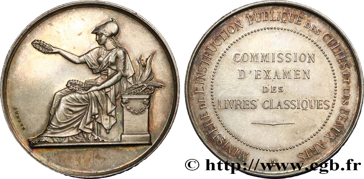 SECOND EMPIRE Médaille de commission d’examen AU