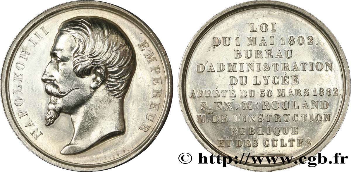 SECOND EMPIRE Médaille, Loi du 1er mai 1802 TTB