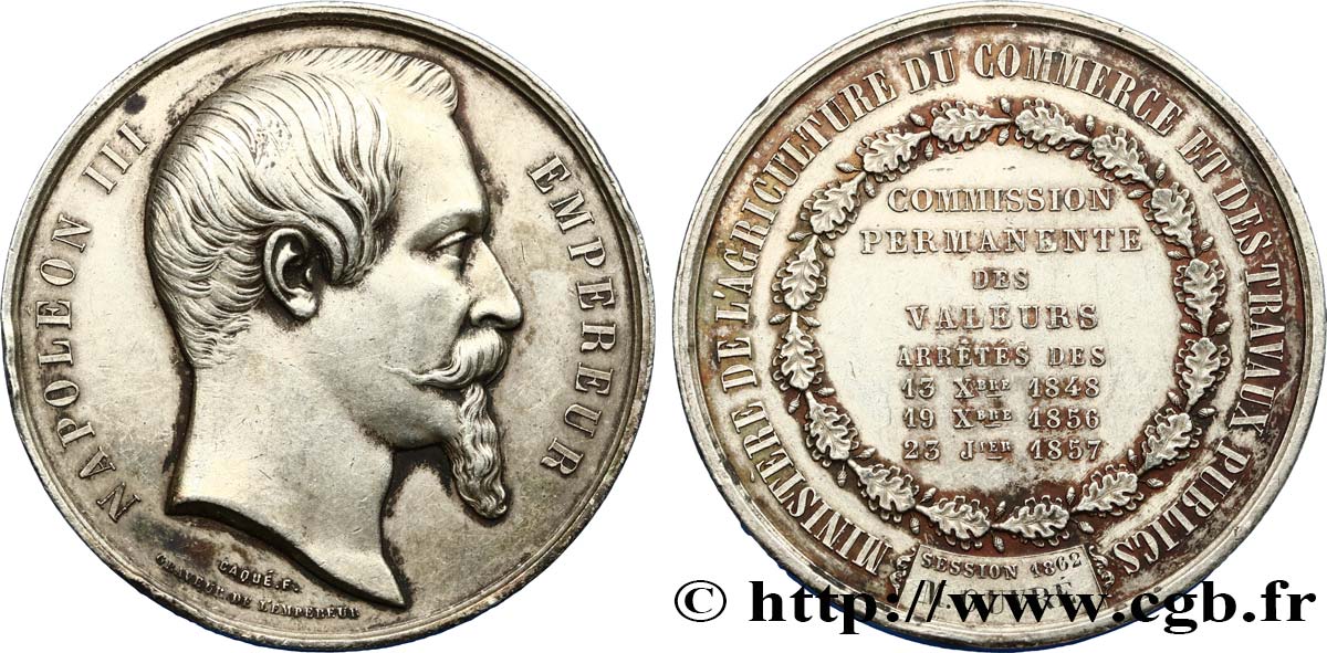 ZWEITES KAISERREICH Médaille, Commission permanente des valeurs fVZ