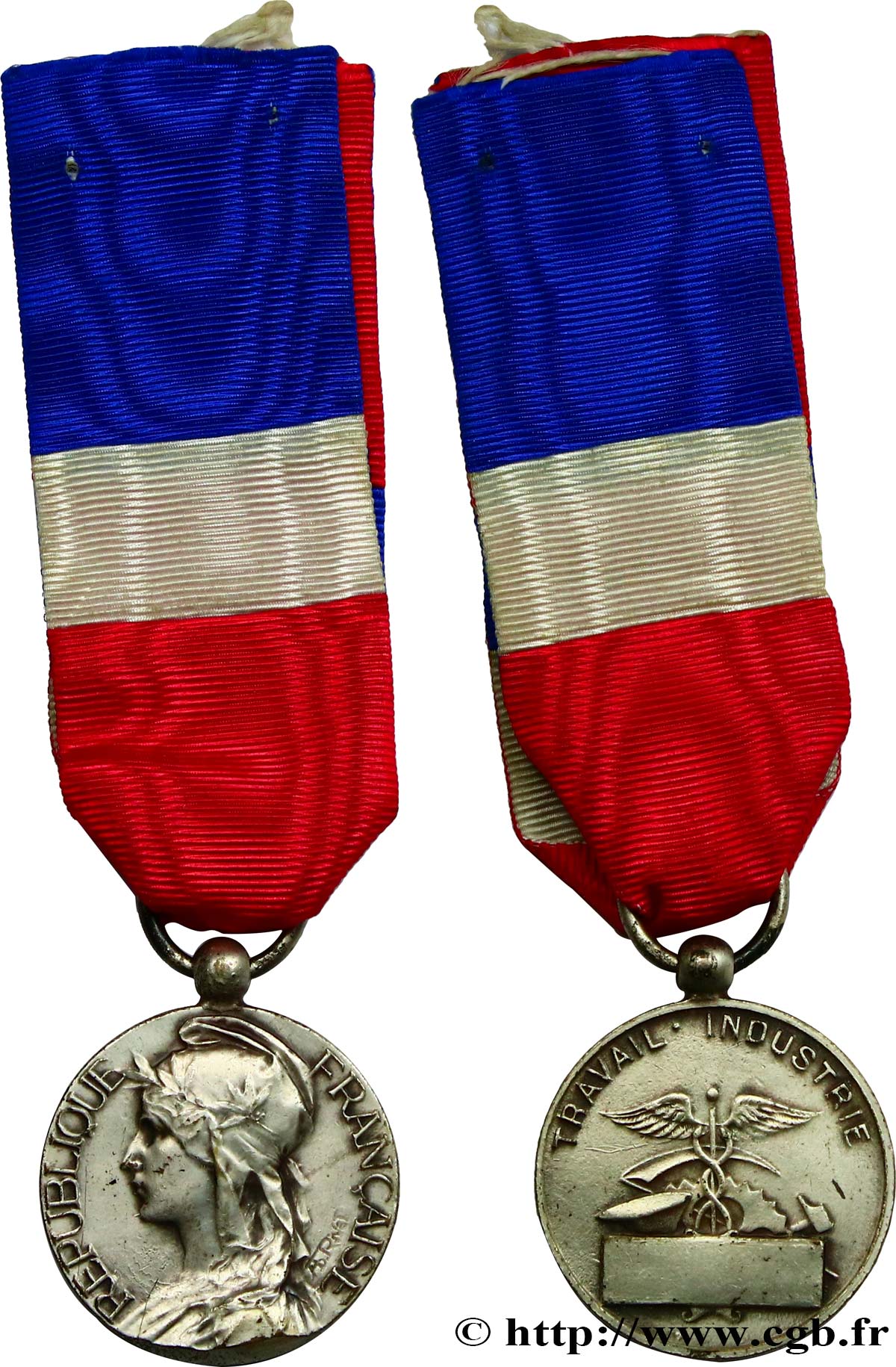 DRITTE FRANZOSISCHE REPUBLIK Médaille Travail et Industrie fVZ