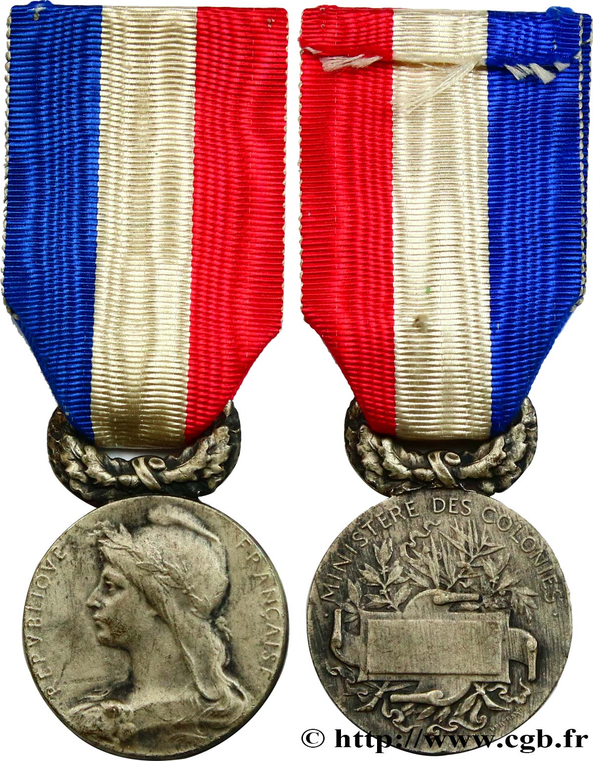TERZA REPUBBLICA FRANCESE Médaille du ministère des colonies BB