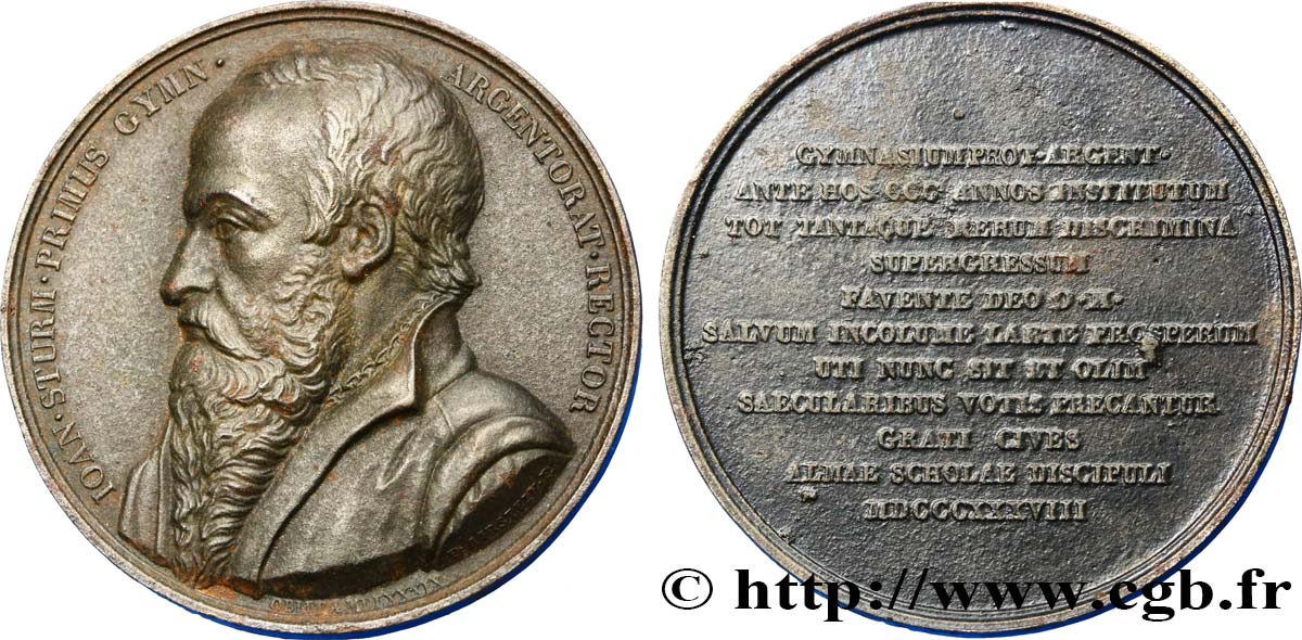 LUDWIG PHILIPP I Médaille de Jean Sturm pour les 300 ans du Gymnase SS