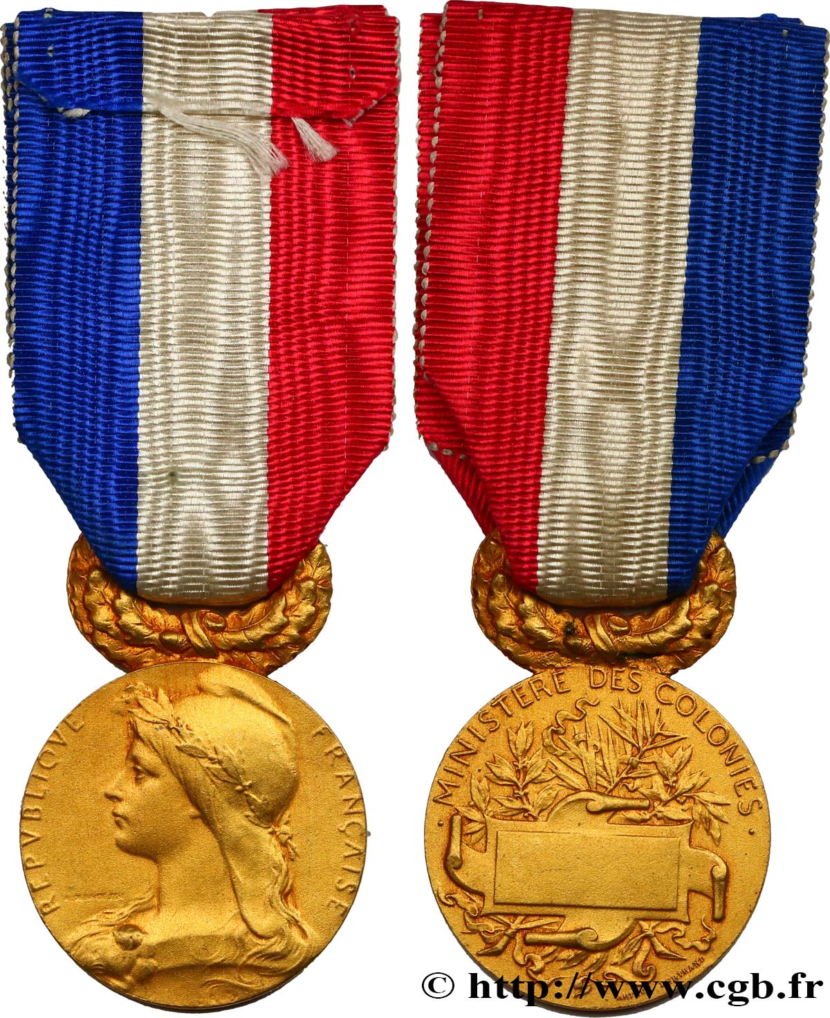 TERCERA REPUBLICA FRANCESA Médaille du ministère des colonies MBC+