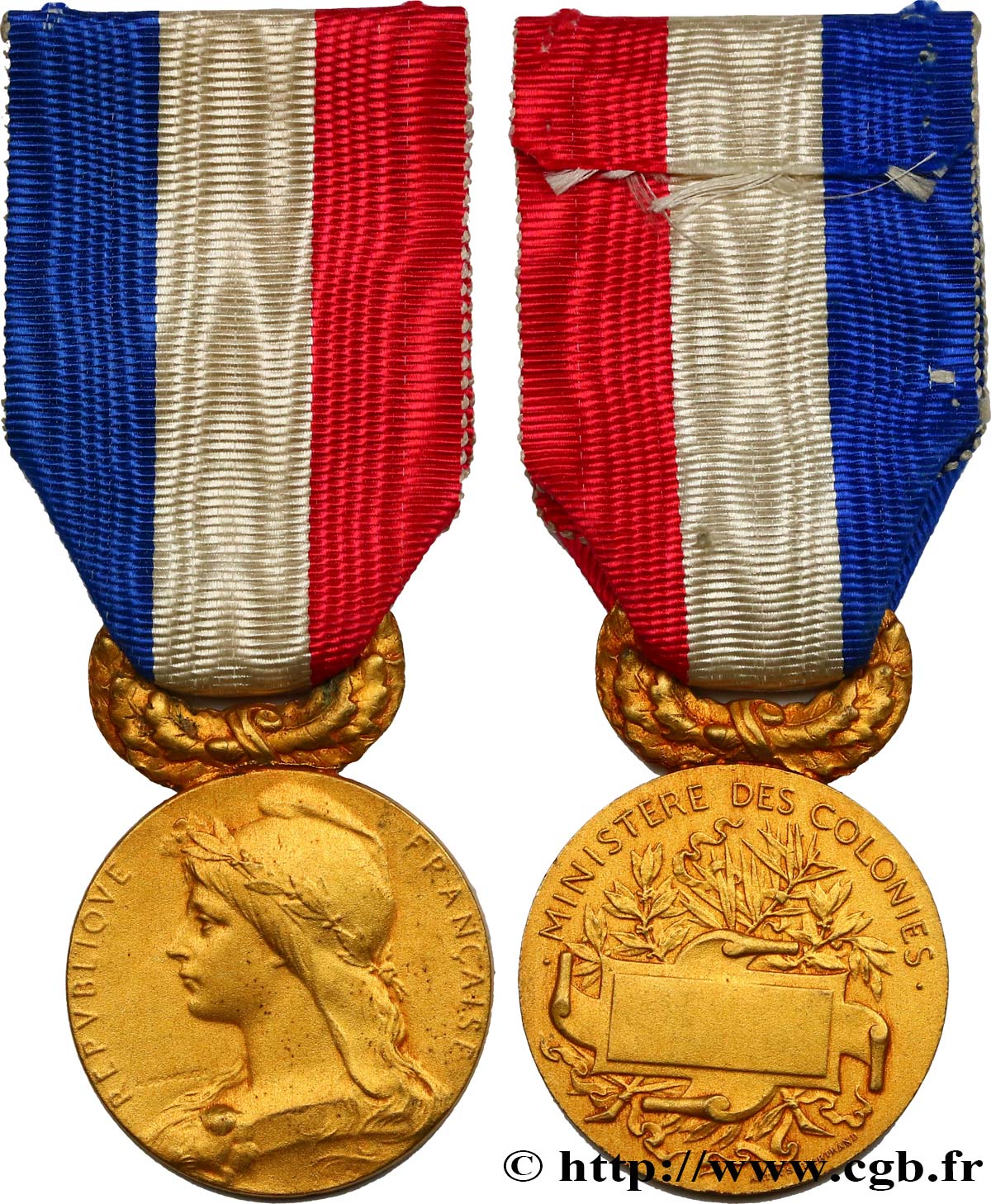 TERZA REPUBBLICA FRANCESE Médaille du ministère des colonies q.SPL