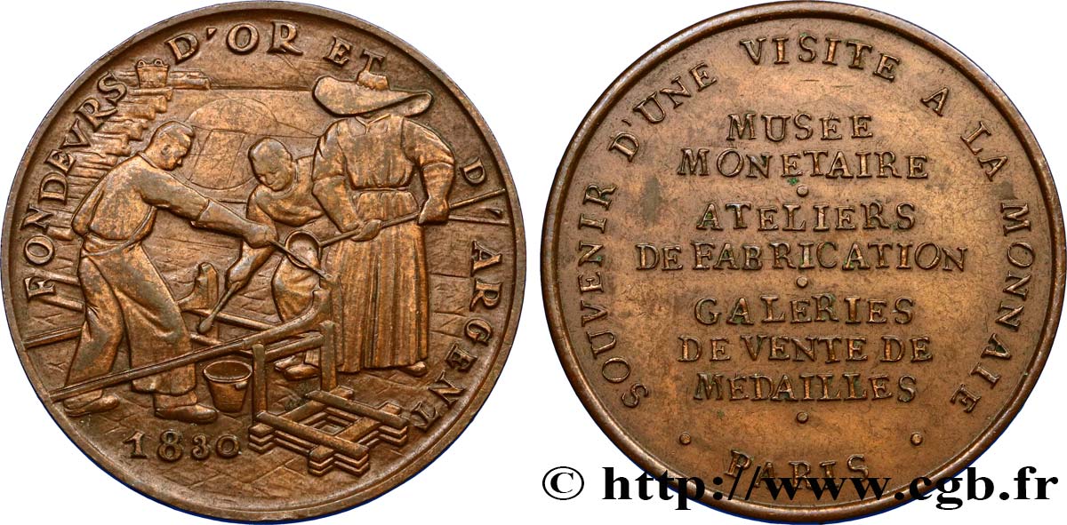 QUINTA REPUBBLICA FRANCESE Médaille de souvenir du Musée de la Monnaie q.SPL