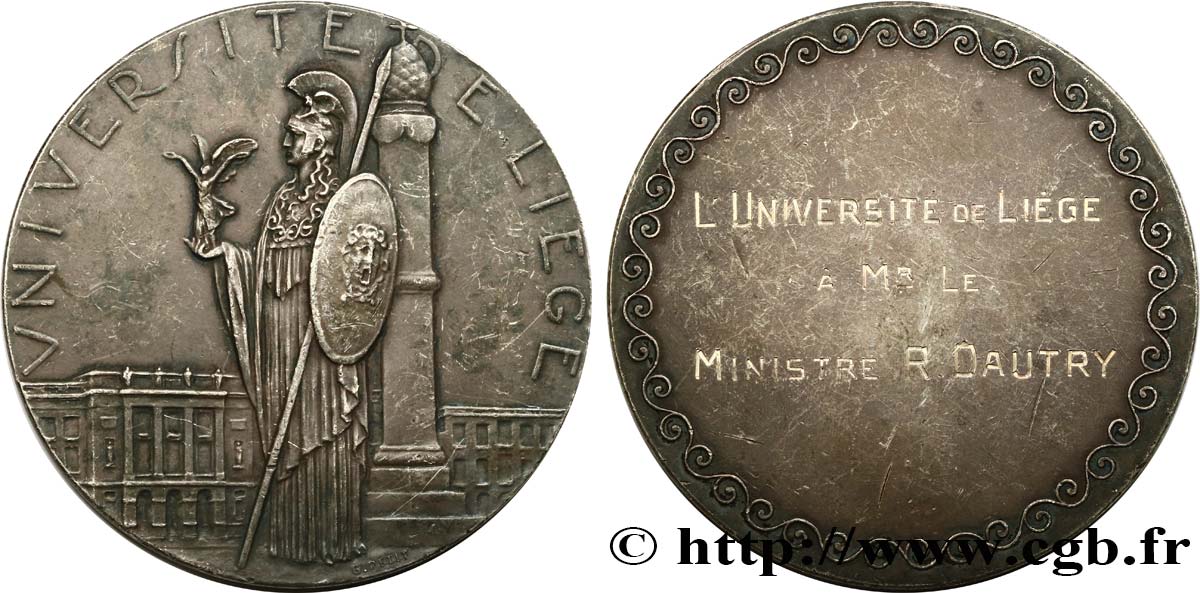 BÉLGICA Médaille, Université de Liège MBC