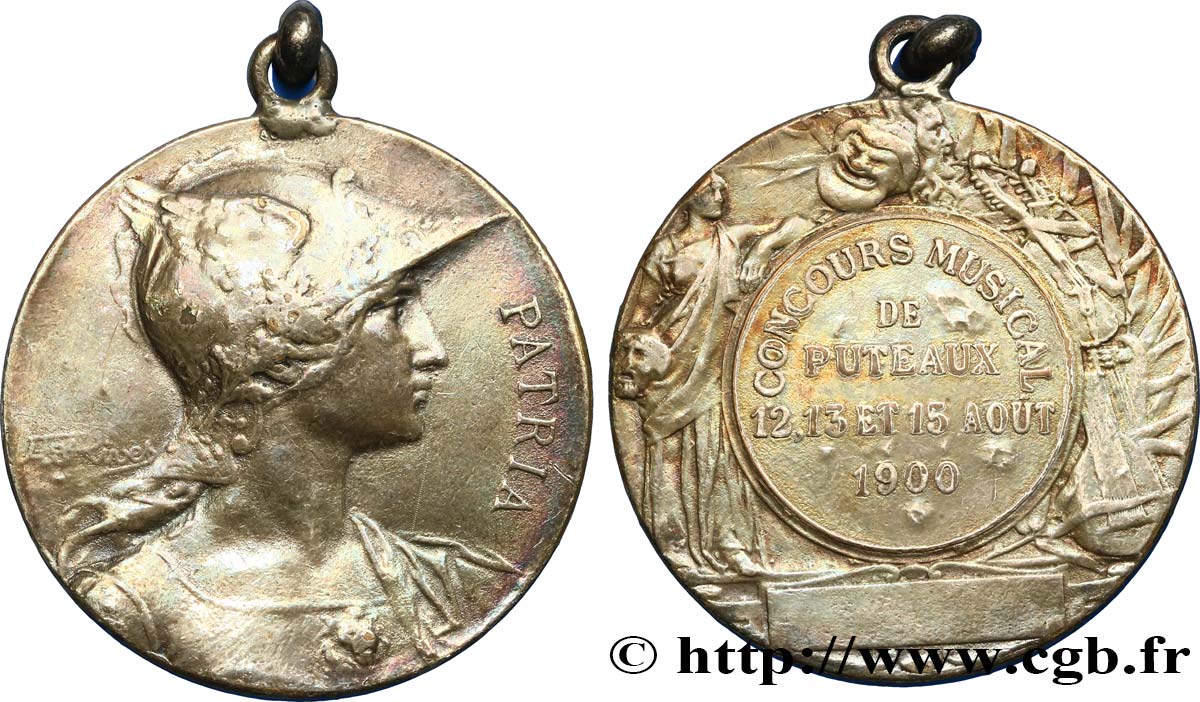 DRITTE FRANZOSISCHE REPUBLIK Médaille PATRIA, concours musical SS