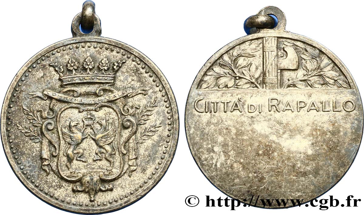 ITALIEN Médaille de la ville de Rapallo SS