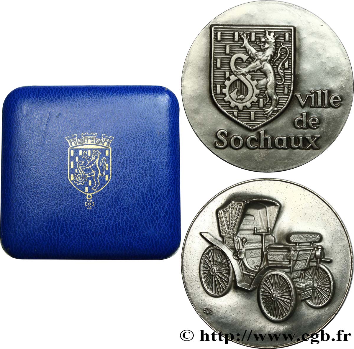 FUNFTE FRANZOSISCHE REPUBLIK Médaille de la ville de Sochaux - Peugeot VZ