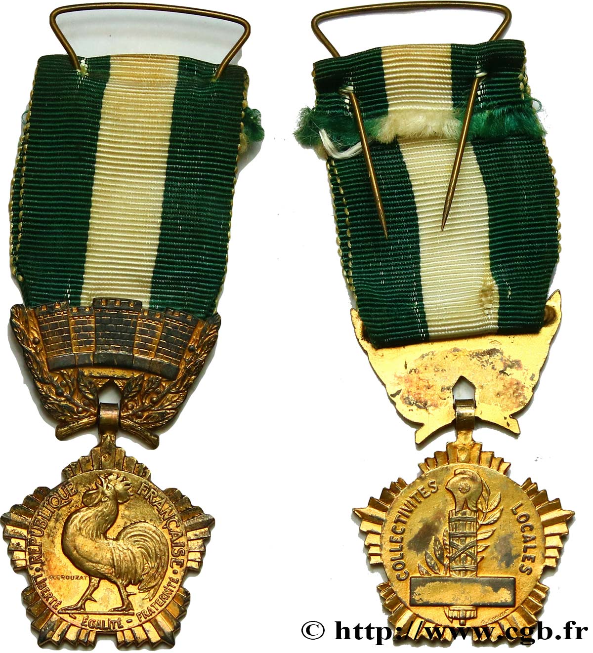 TROISIÈME RÉPUBLIQUE Médaille des collectivités locales TTB+