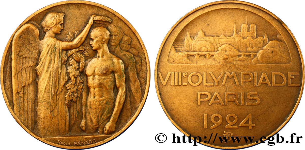 TROISIÈME RÉPUBLIQUE Médaille pour des JO de Paris TTB+