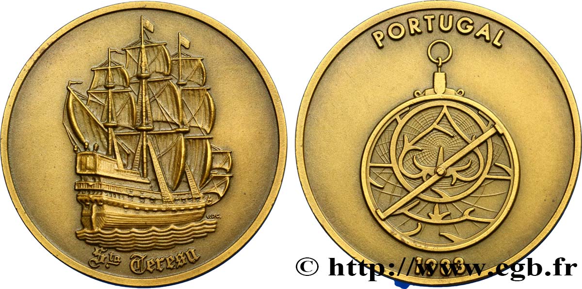 PORTUGAL Médaille pour la Santa Teresa VZ