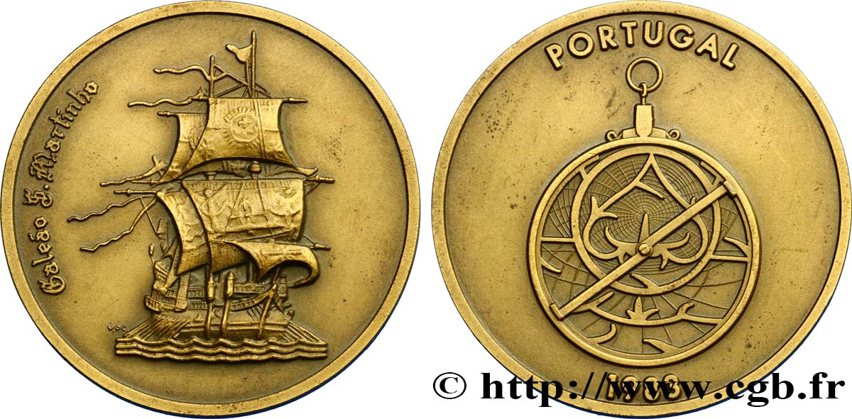 PORTOGALLO Médaille pour la galère San Martinho SPL