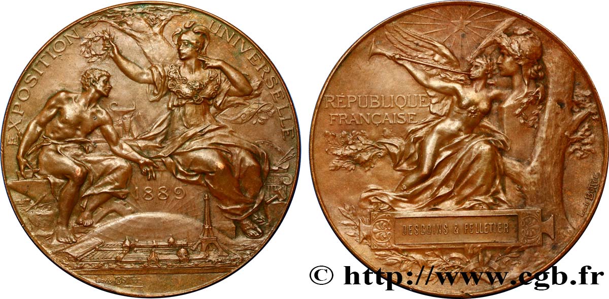 DRITTE FRANZOSISCHE REPUBLIK Médaille de l’Exposition Universelle SS