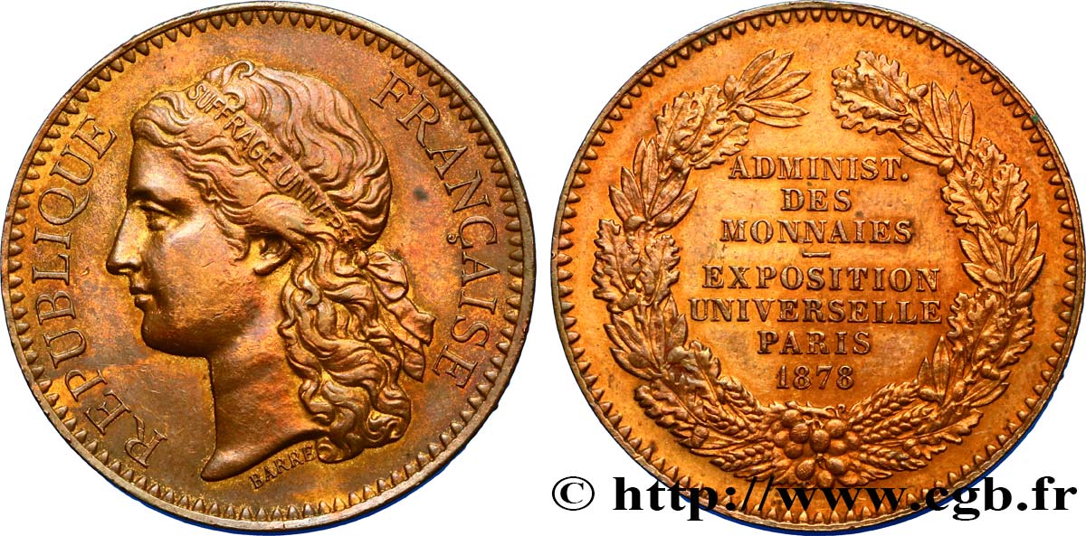 TROISIÈME RÉPUBLIQUE Médaille, Administration des monnaies TTB+
