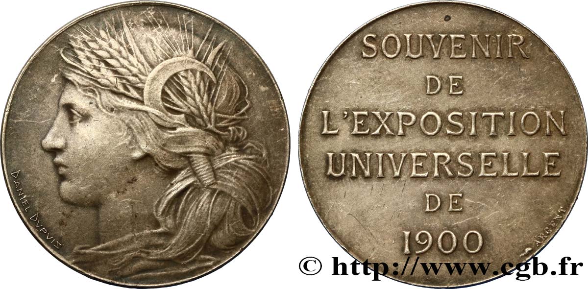 TERZA REPUBBLICA FRANCESE Médaille de Souvenir de l’Exposition universelle q.SPL