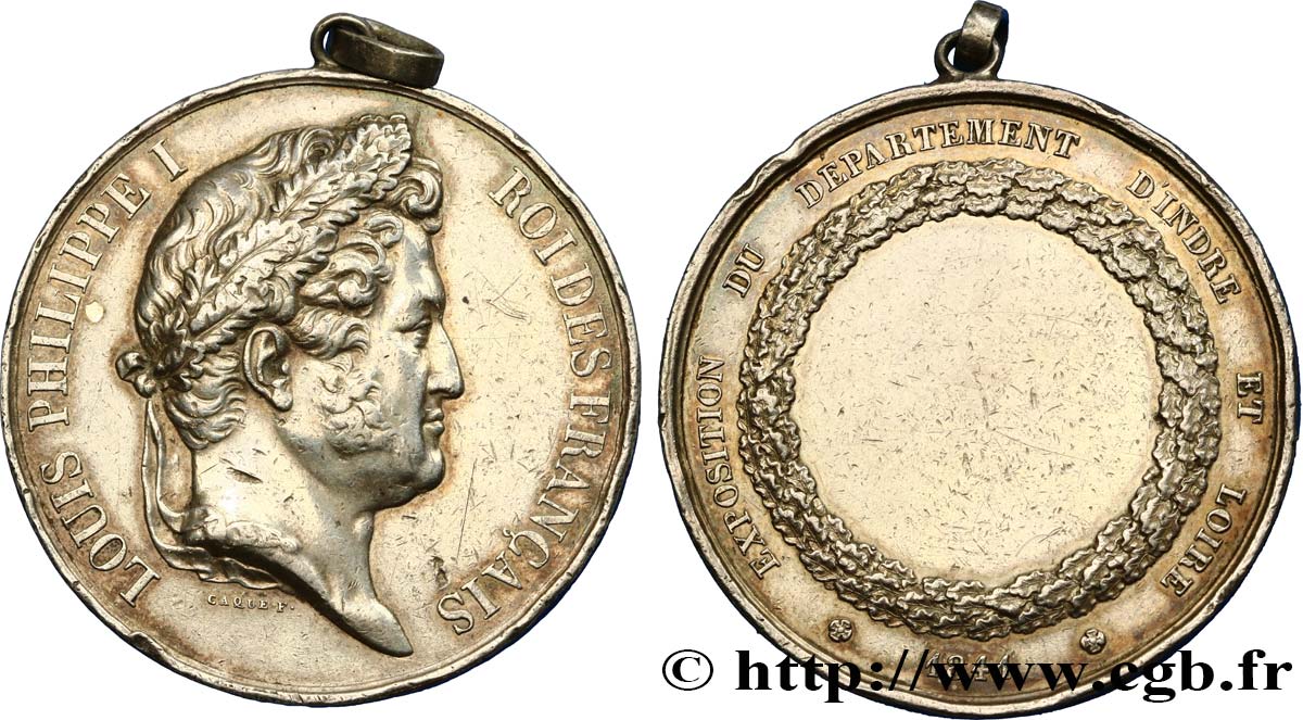 LUDWIG PHILIPP I Médaille, Exposition départementale d’Indre et Loire SS