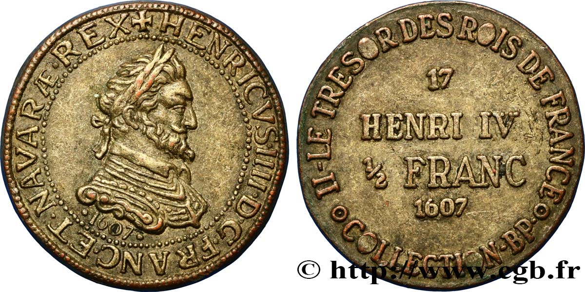 CINQUIÈME RÉPUBLIQUE Médaille de la collection BP - Henry IV TB+