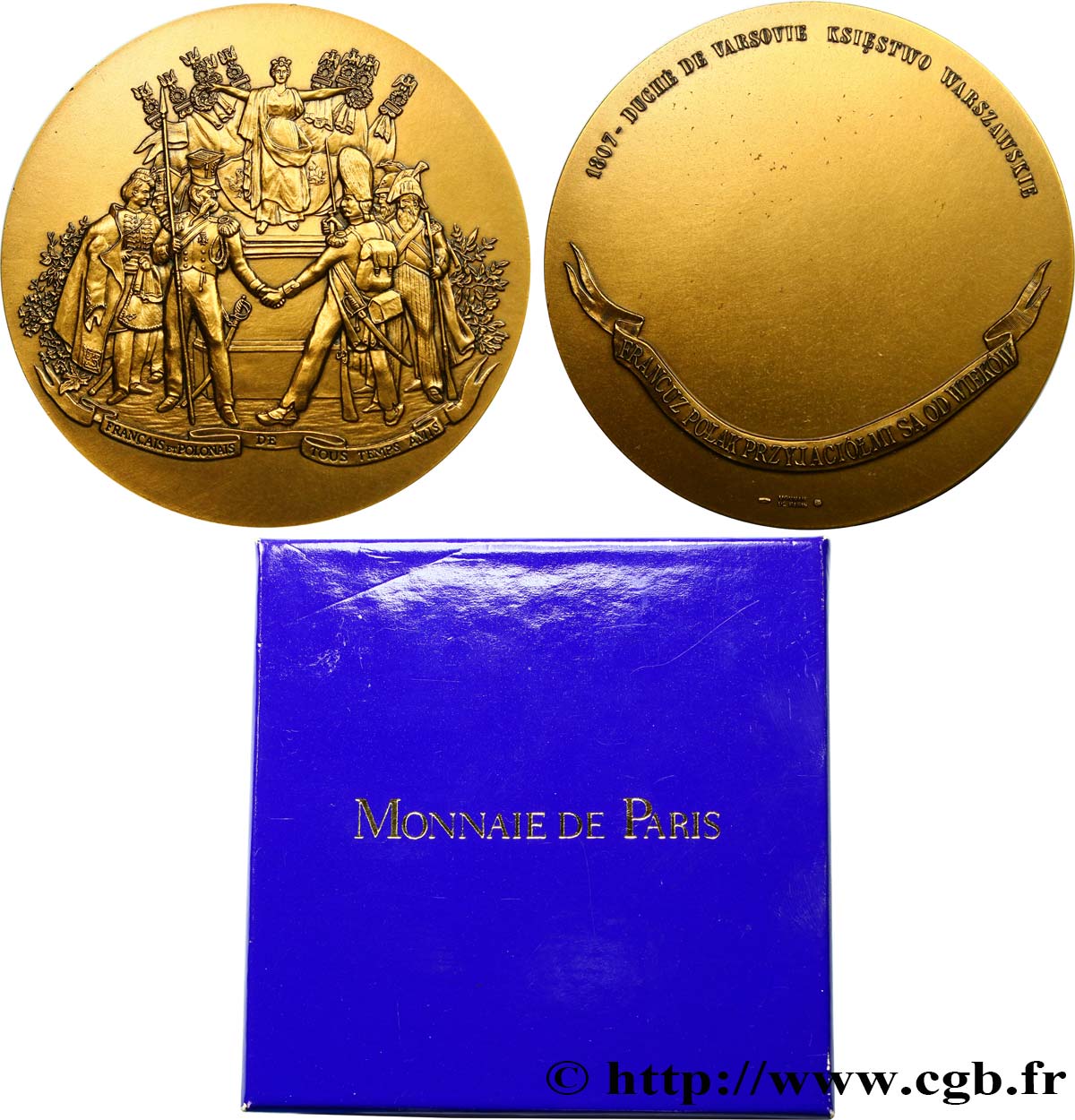 GESCHICHTE FRANKREICHS Médaille pour l’amitié franco polonaise VZ